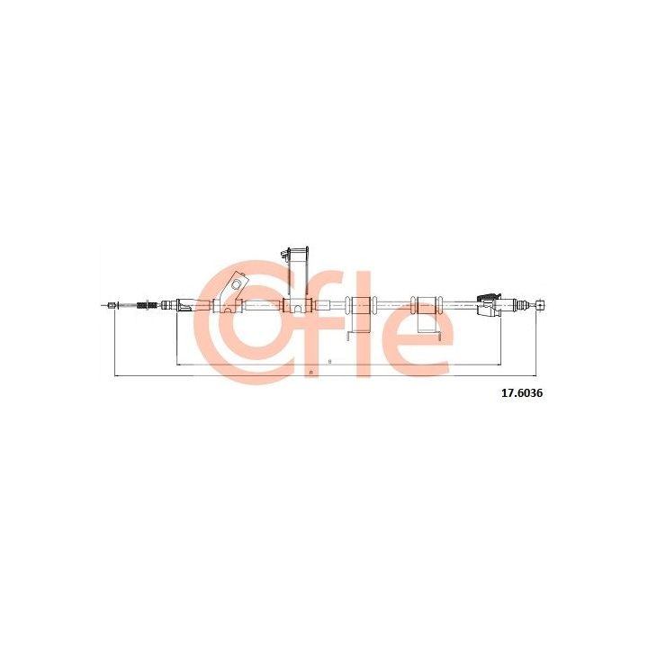 Trosas, stovėjimo stabdys COFLE 92.17.6036
