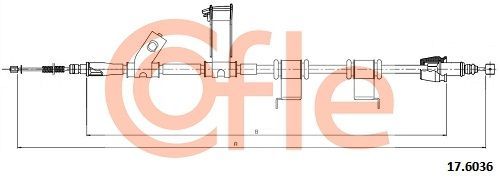 Trosas, stovėjimo stabdys COFLE 92.17.6036