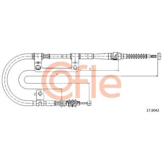 Trosas, stovėjimo stabdys COFLE 92.17.6042