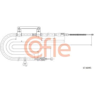 Trosas, stovėjimo stabdys COFLE 92.17.6045