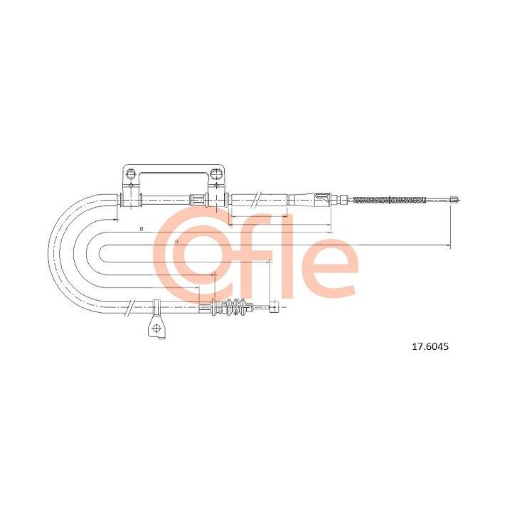Trosas, stovėjimo stabdys COFLE 92.17.6045