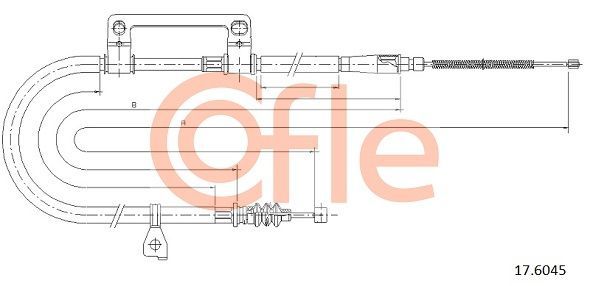 Trosas, stovėjimo stabdys COFLE 92.17.6045