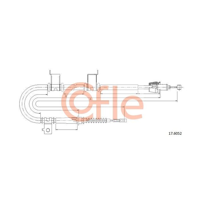 Trosas, stovėjimo stabdys COFLE 92.17.6052