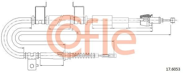 Trosas, stovėjimo stabdys COFLE 92.17.6053