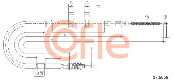 Trosas, stovėjimo stabdys COFLE 92.17.6058