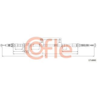 Trosas, stovėjimo stabdys COFLE 92.17.6065