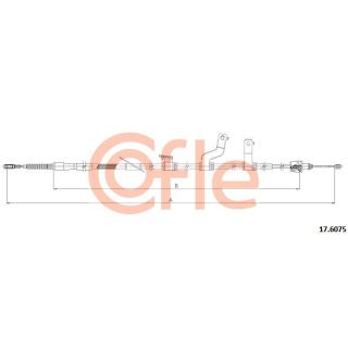Trosas, stovėjimo stabdys COFLE 92.17.6075