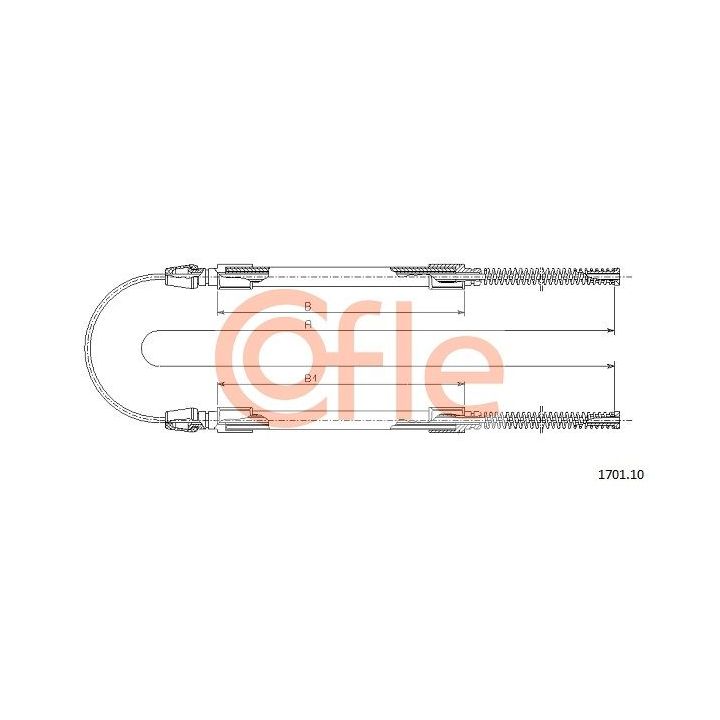 Trosas, stovėjimo stabdys COFLE 92.1701.10