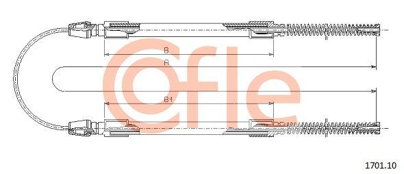 Trosas, stovėjimo stabdys COFLE 92.1701.10