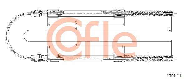 Trosas, stovėjimo stabdys COFLE 92.1701.11