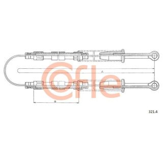 Trosas, stovėjimo stabdys COFLE 92.321.4