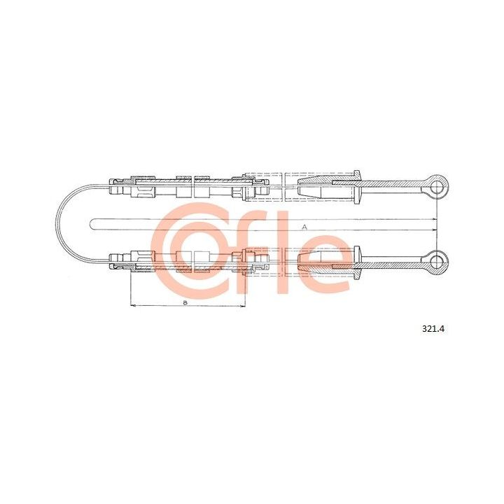 Trosas, stovėjimo stabdys COFLE 92.321.4
