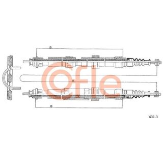 Trosas, stovėjimo stabdys COFLE 92.431.3