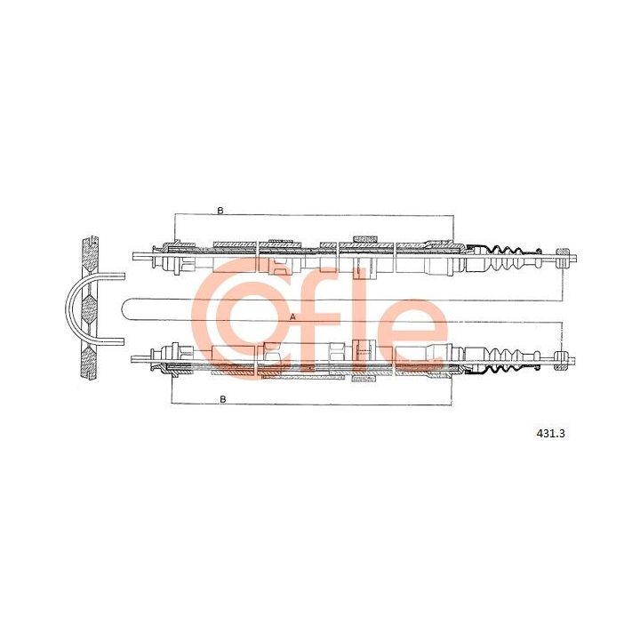 Trosas, stovėjimo stabdys COFLE 92.431.3