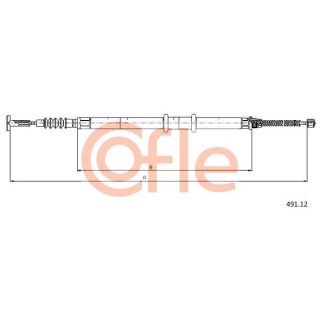 Trosas, stovėjimo stabdys COFLE 92.491.12