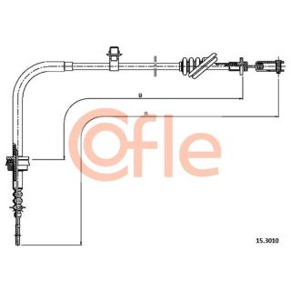 Sankabos trosas COFLE 15.3010