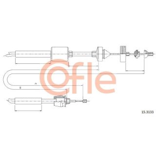 Sankabos trosas COFLE 15.3133