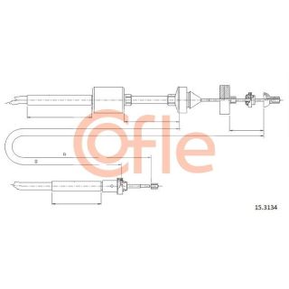 Sankabos trosas COFLE 15.3134