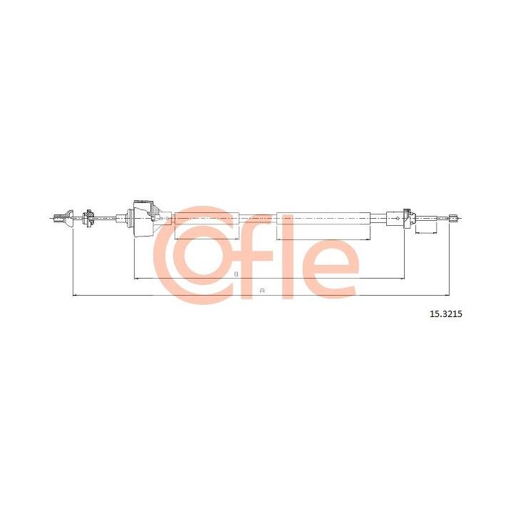 Sankabos trosas COFLE 15.3215