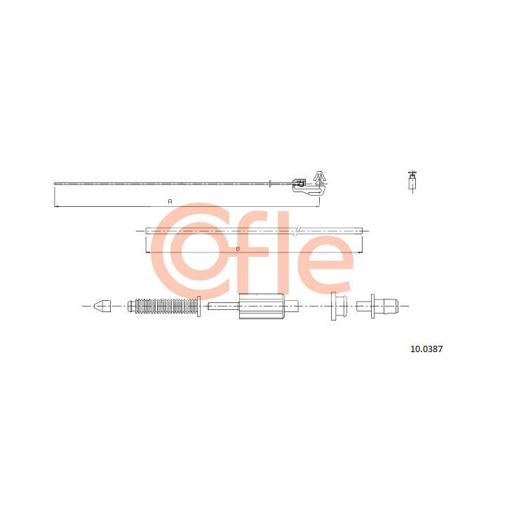 Akceleratoriaus trosas COFLE 10.0387