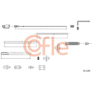 Akceleratoriaus trosas COFLE 10.1180