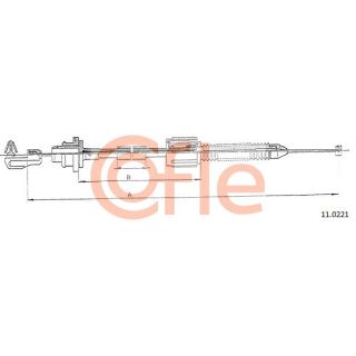 Akceleratoriaus trosas COFLE 11.0221