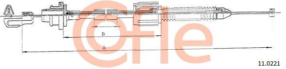 Akceleratoriaus trosas COFLE 11.0221