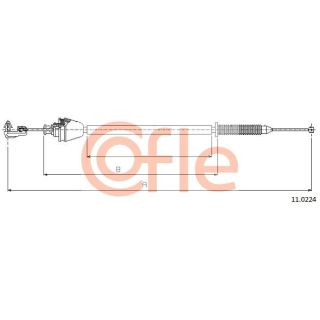 Akceleratoriaus trosas COFLE 11.0224