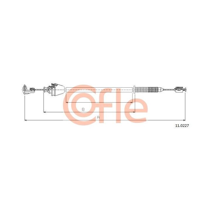 Akceleratoriaus trosas COFLE 11.0227