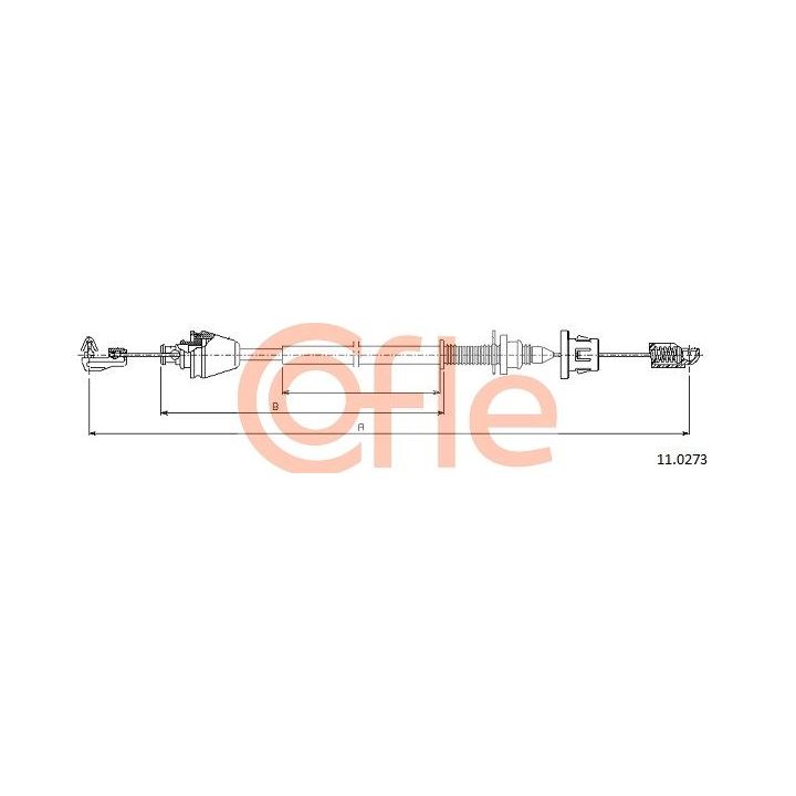Akceleratoriaus trosas COFLE 11.0273
