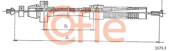 Akceleratoriaus trosas COFLE 1173.3