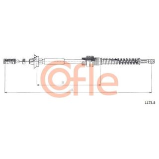 Akceleratoriaus trosas COFLE 1173.8