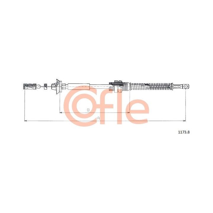 Akceleratoriaus trosas COFLE 1173.8