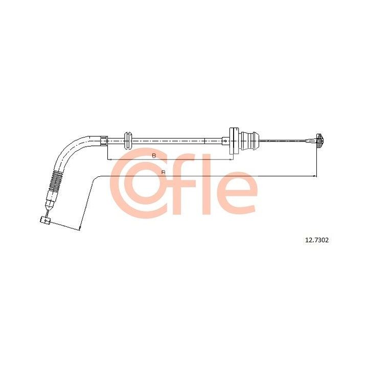 Akceleratoriaus trosas COFLE 12.7302