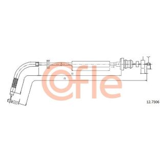 Akceleratoriaus trosas COFLE 12.7306