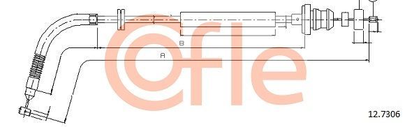 Akceleratoriaus trosas COFLE 12.7306