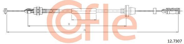 Akceleratoriaus trosas COFLE 12.7307