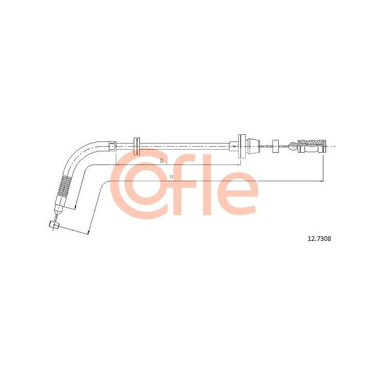 Akceleratoriaus trosas COFLE 12.7308