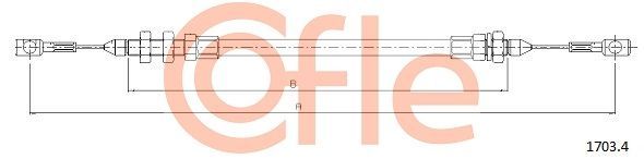Akceleratoriaus trosas COFLE 1703.4