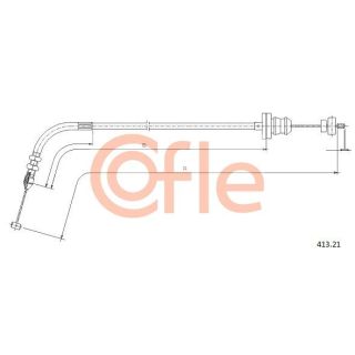 Akceleratoriaus trosas COFLE 413.21