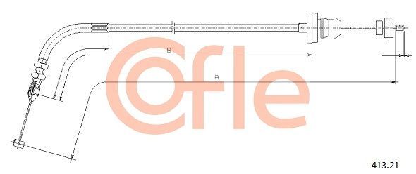 Akceleratoriaus trosas COFLE 413.21