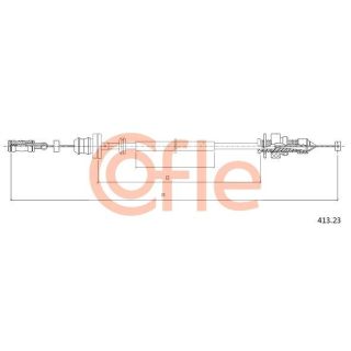 Akceleratoriaus trosas COFLE 413.23