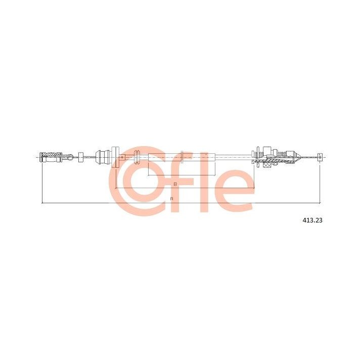 Akceleratoriaus trosas COFLE 413.23