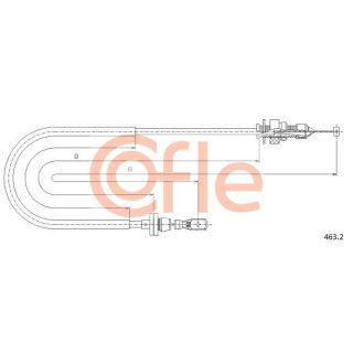 Akceleratoriaus trosas COFLE 463.2