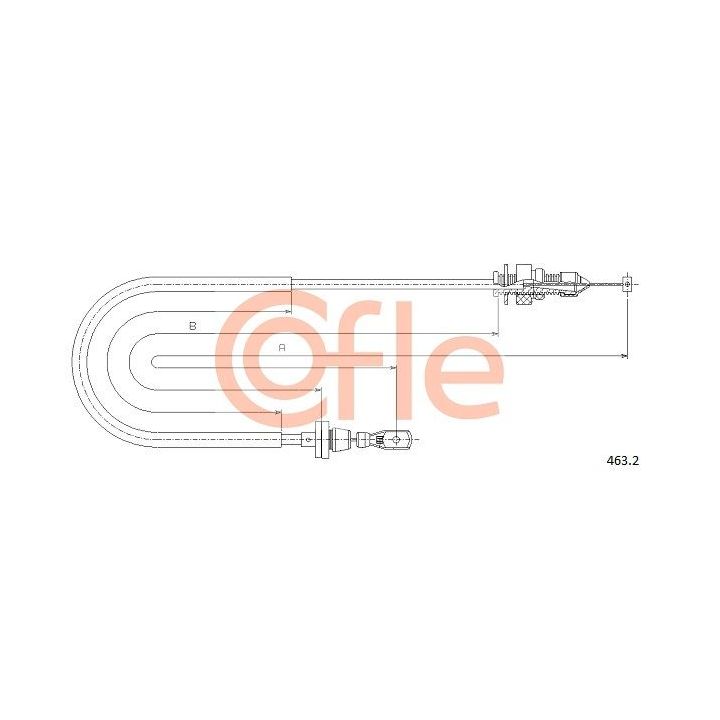 Akceleratoriaus trosas COFLE 463.2