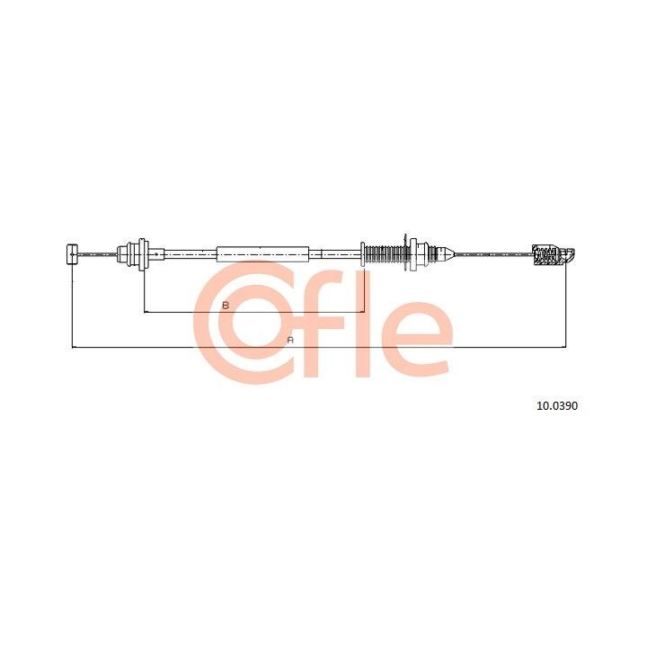 Akceleratoriaus trosas COFLE 92.10.0390