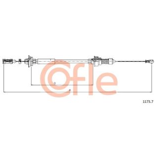 Akceleratoriaus trosas COFLE 92.1173.7