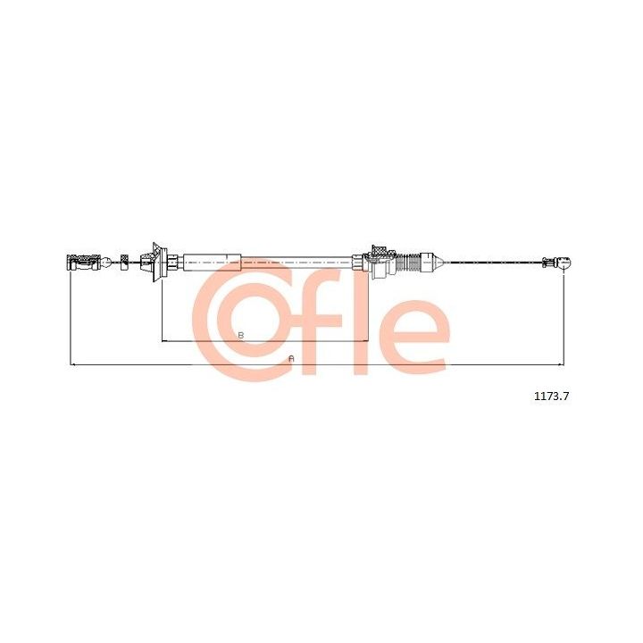 Akceleratoriaus trosas COFLE 92.1173.7