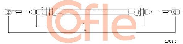 Akceleratoriaus trosas COFLE 92.1703.5