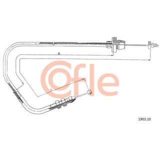 Akceleratoriaus trosas COFLE 92.1903.10